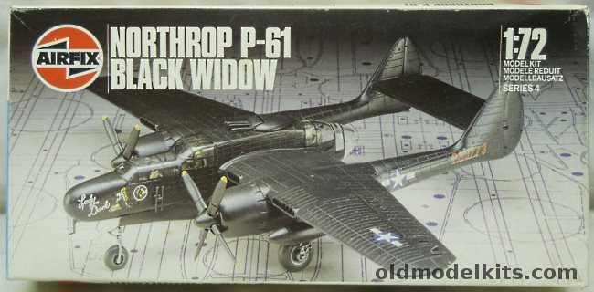 Airfix 1/72 P-61 Black Widow - Builds P-61A Or P-61B, 04006 plastic model kit